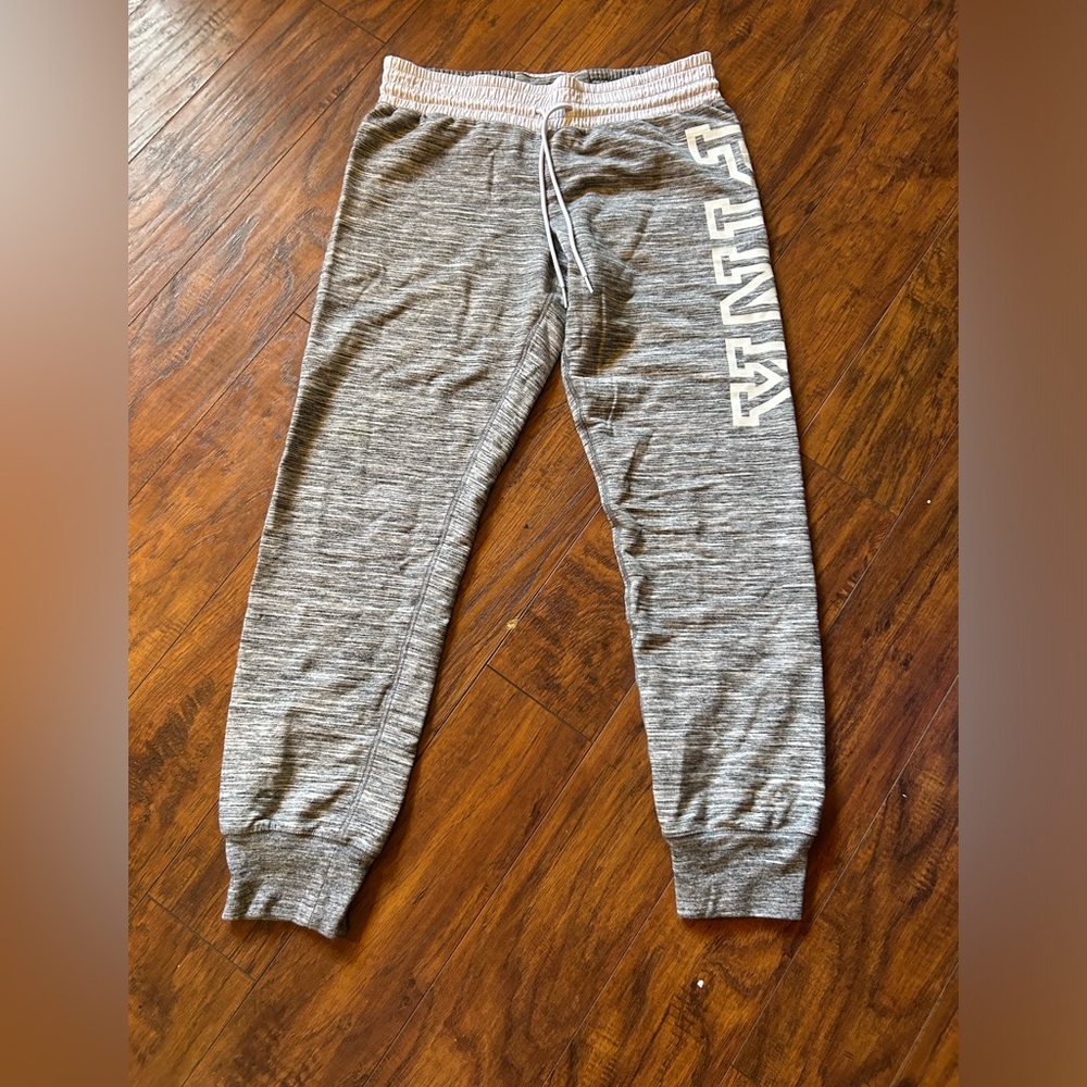Pink VS grey and white jogger sweatpants